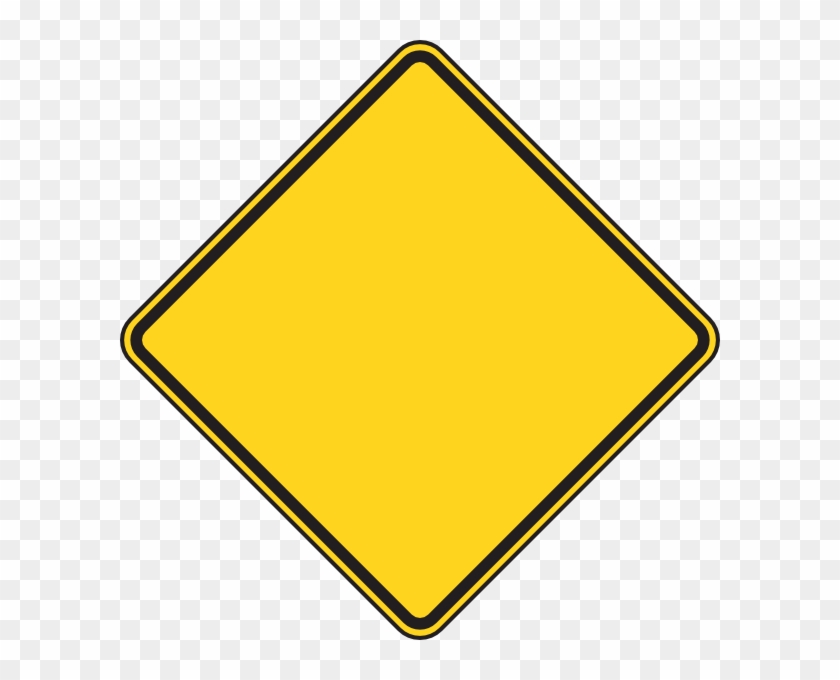 Diamond Shaped Warning Sign #25620
