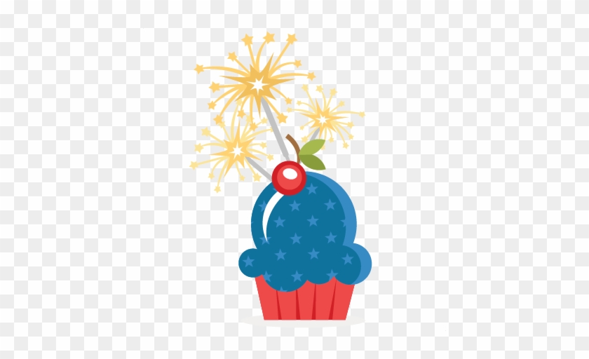 Patriotic Cupcake Svg Scrapbook Cut File Cute Clipart - 4th Of July Cupcake Transparent #25630