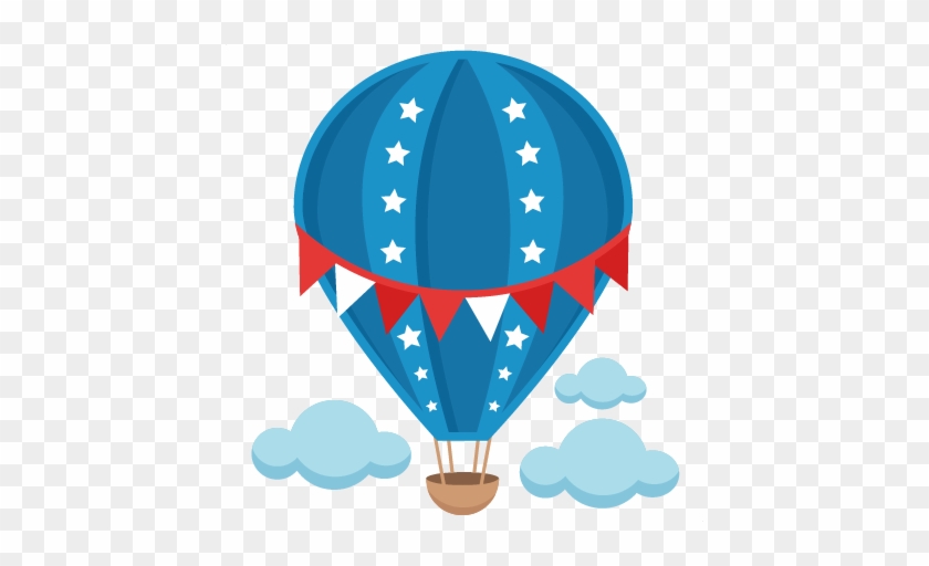 Patriotic Hot Air Balloon Svg Scrapbook Cut File Cute - Hot Air Balloon Clipart Png #25684