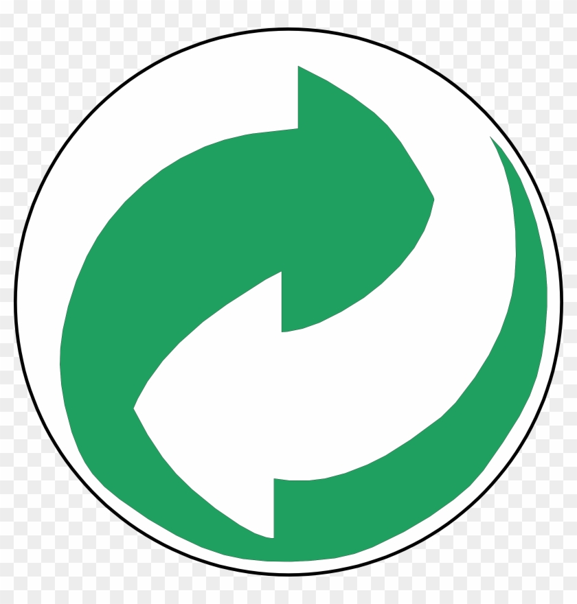 Recycling Symbol Green And White Arrows - Green And White Arrow Logo #25695