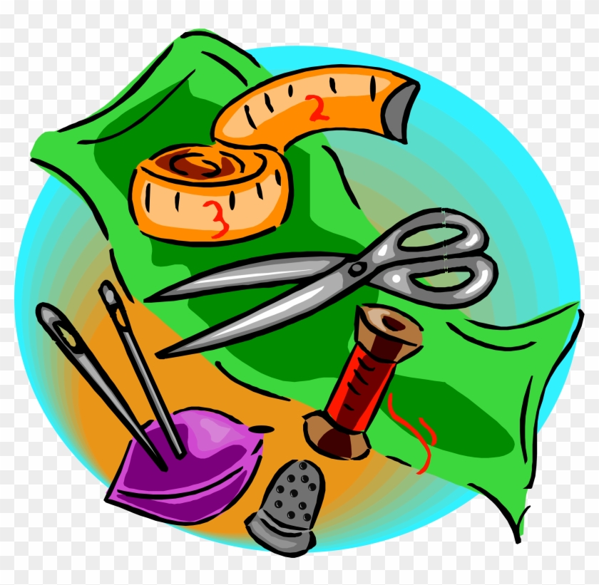 sewing tools and equipment clipart fish