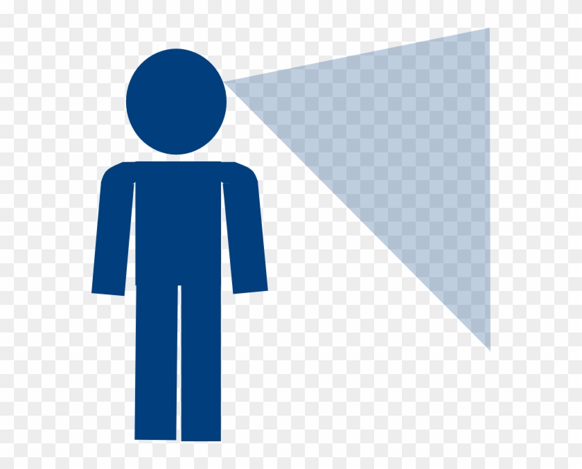 Man Sign Blue Looking Clip Art - Person Looking Clipart #25749