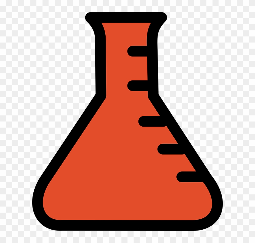 Science, Orange, Chemistry, Flask - Science Flask #25773
