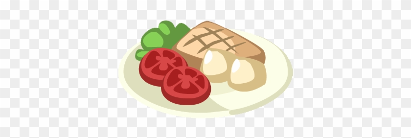 Tuna Steak With Vegetables - Steak And Vegetable Clipart #25811