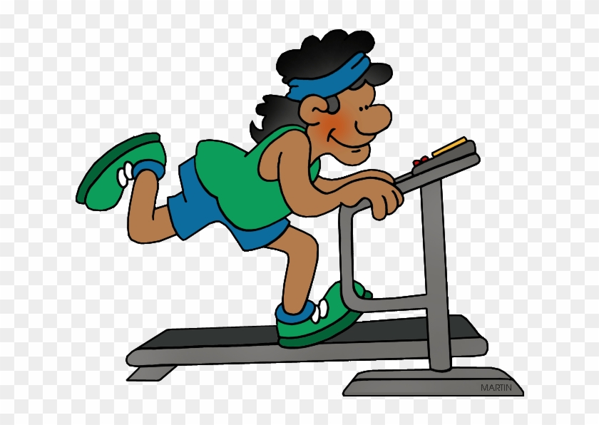 Treadmill - Walking On A Treadmill Clipart #25832