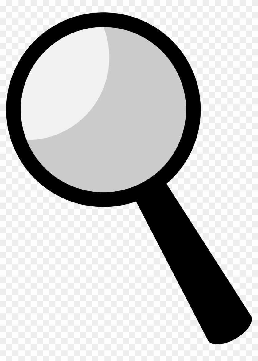 Clipart - - Magnifying Glass Black Clipart #25922