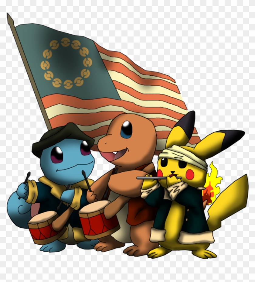 Patriotic Pokemon By Yatagarasu-san - Pokemon 4th Of July #25947