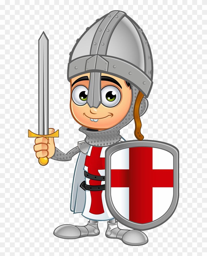 Little Dragon Clipart St George - St George Cartoon #26166