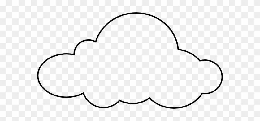 Popular Cloud Coloring Sheet Clip Art At Clker Com - Cloud Printable #26179