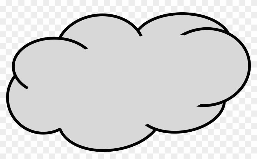 Big Cloud Clipart - Grey Cloud #26205