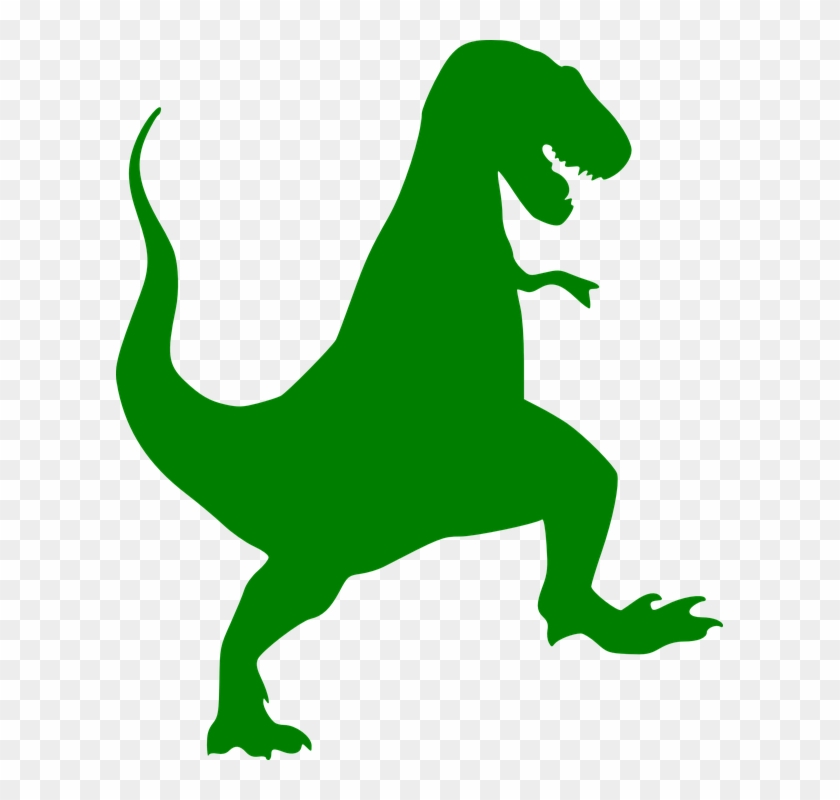 Dinosaur - Footprints - Clipart - T Rex Silhouette #26379