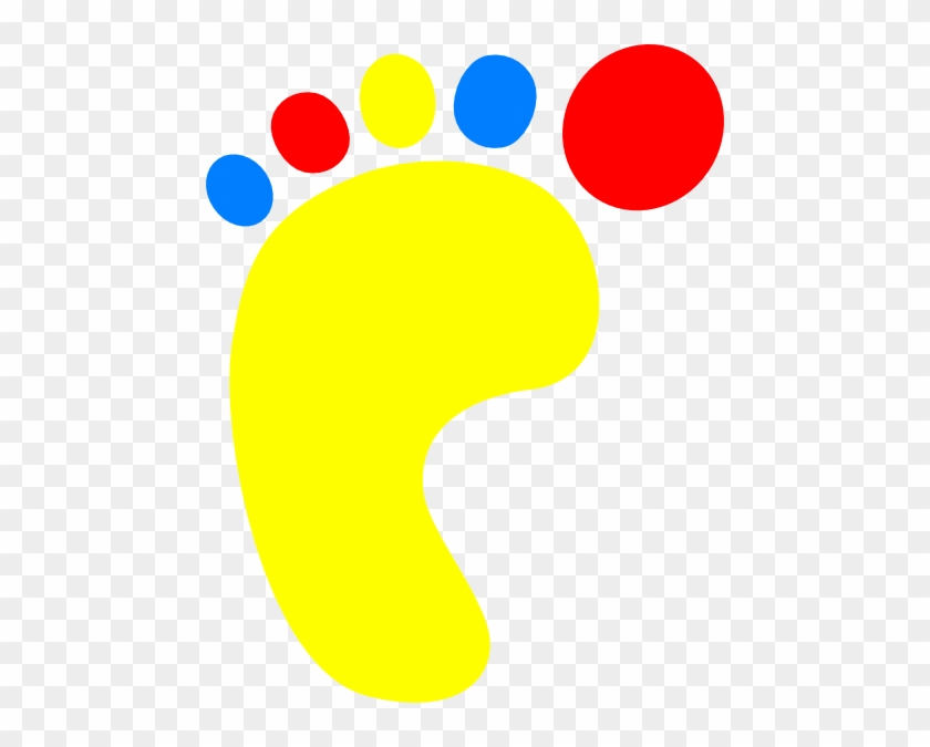 Colorful Footprint Clipart #26468