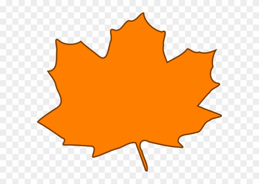Large Orange Leaf #26521