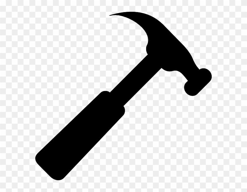 Hammer 1 Clip Art At Clker Com Vector Clip Art Online - Hammer And Wrench Icon #26523