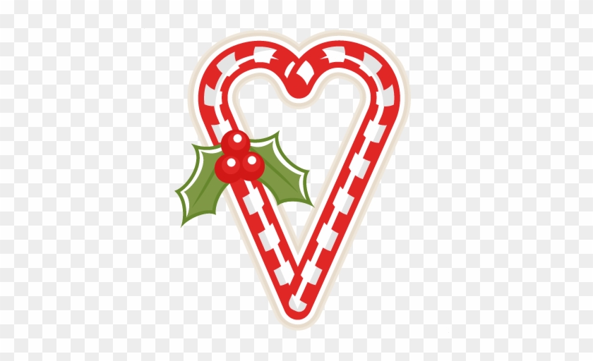 Candy Cane Heart Clipart - Clip Art #26587