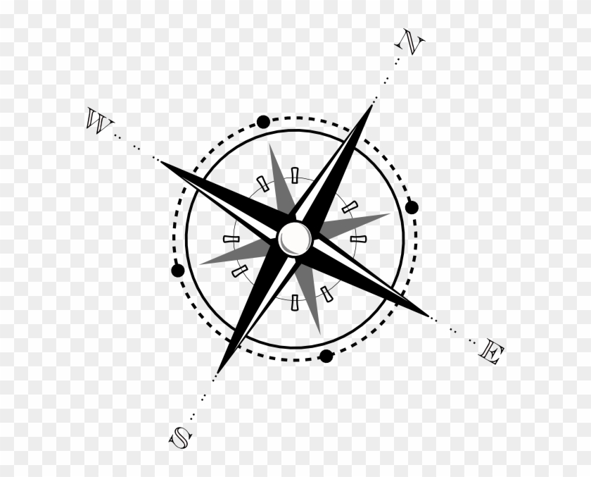 Compass Clip Art Black And White #26638