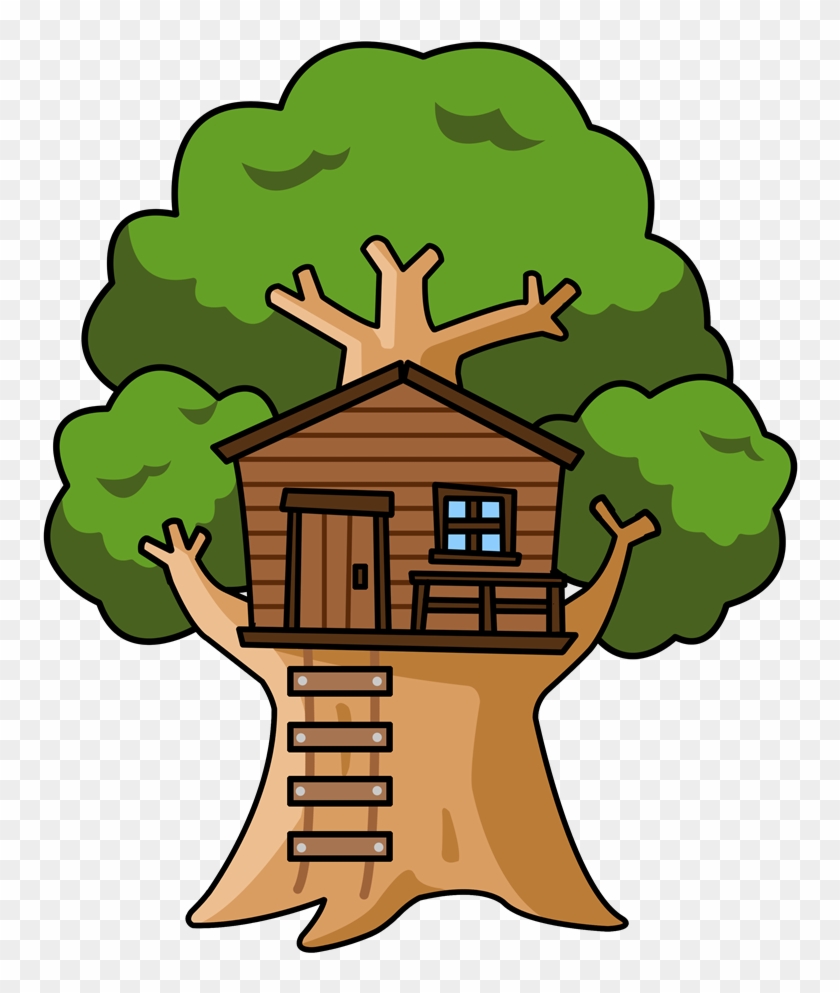 Tree Home Cliparts Free Download Clip Art On House - Cute Tree House Clipart #26640