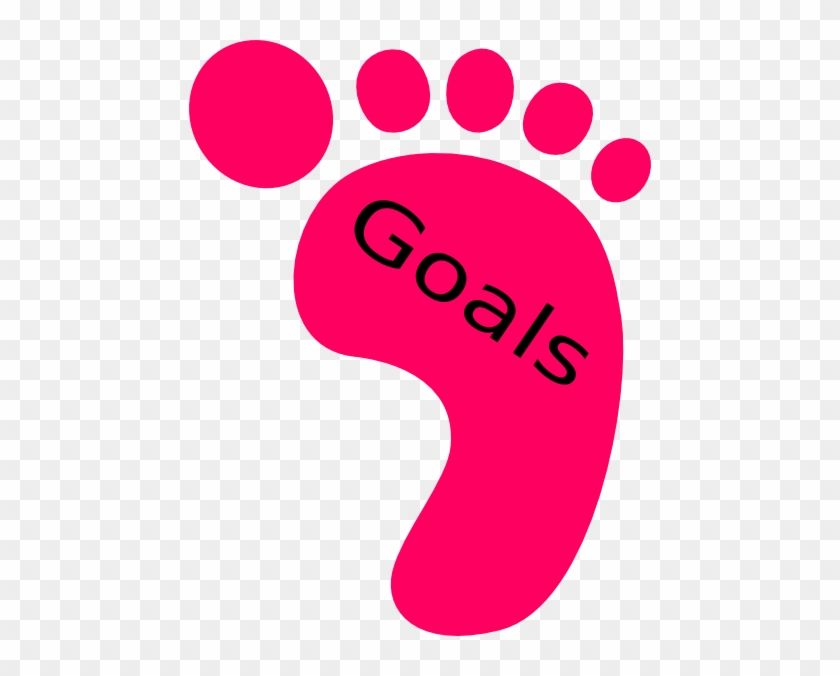 Right Footprint Goals Clip Art - Goals Clipart #26671