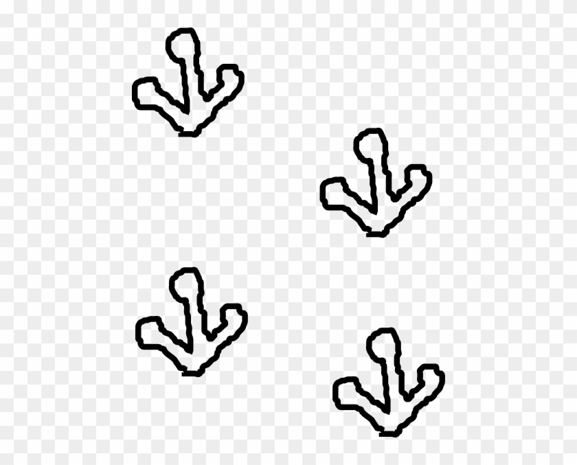 Frog Footprints Clipart #26706