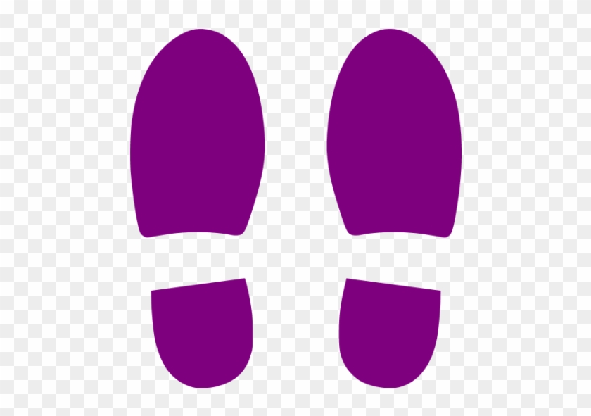 Footprint Clipart Purple - Blue Footprints Png #26785