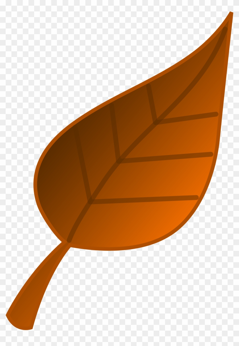 Brown Fall Leaf Clipart - Clip Art Brown Leaf #26818