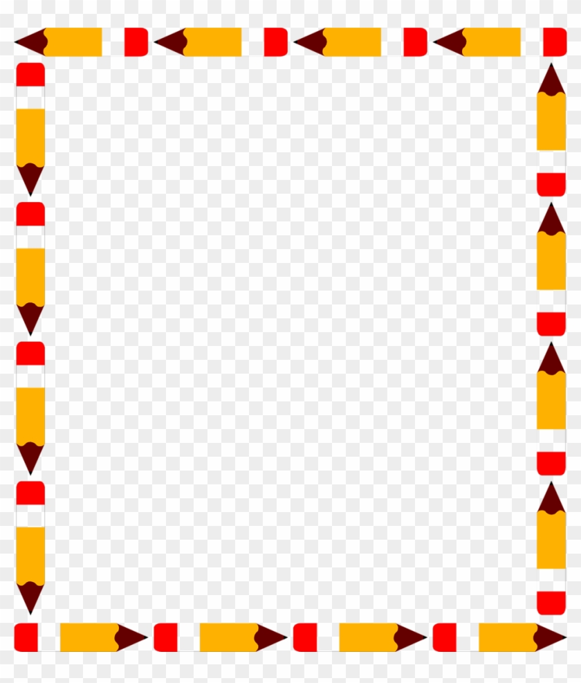 Pencil Border Pencils Free A Blank Pencil Frame - School Clip Art Borders #26845