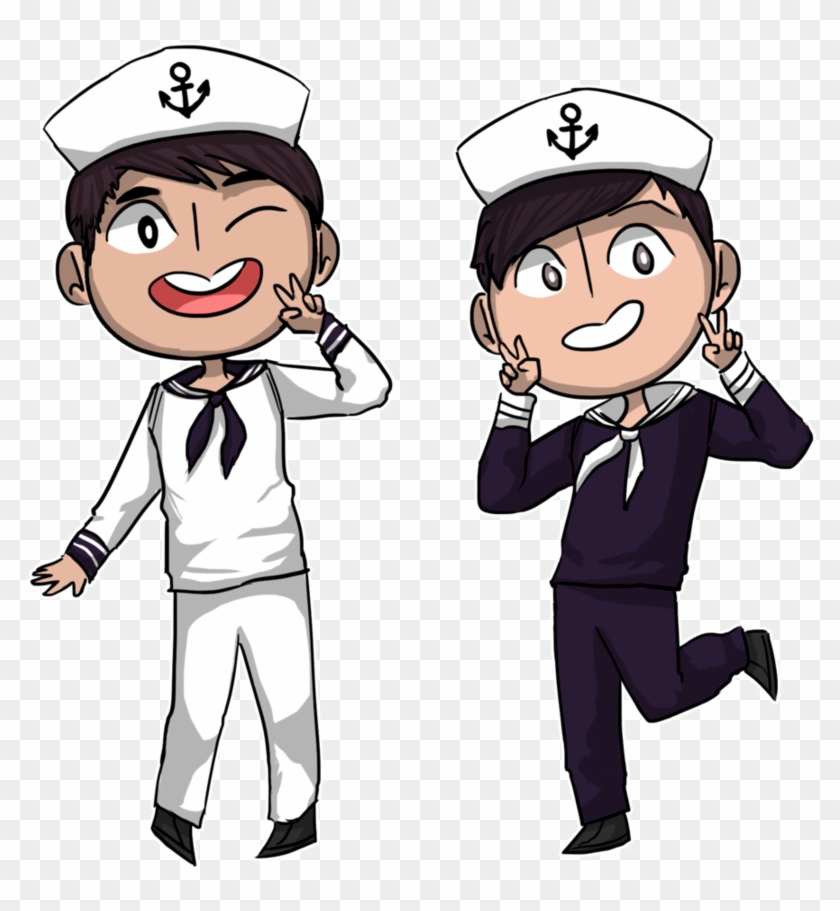 Sailor Dan And Phil By Nautical-anchors - Dan And Phil #26978