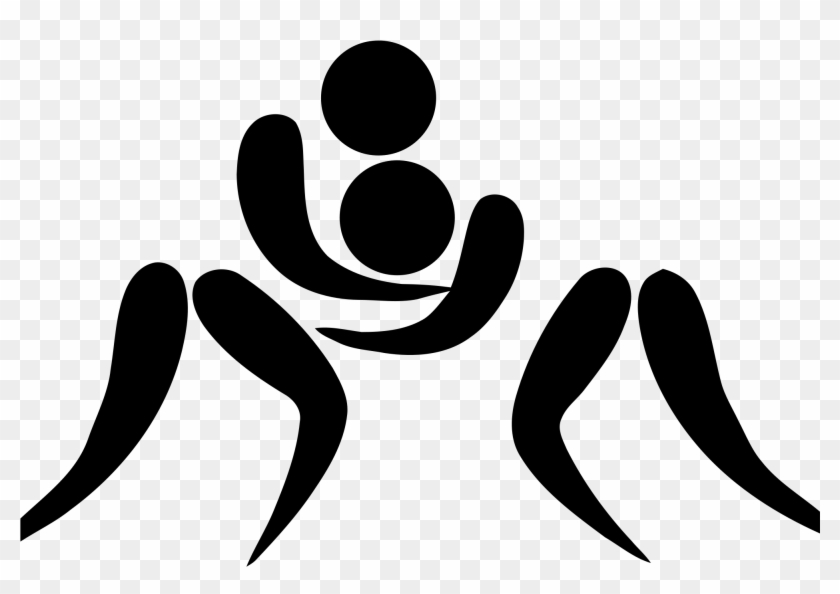 Wrestling Clip Art - Wrestling Vector #26981