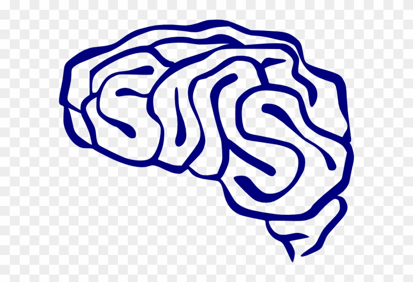 Blue Brain Clip Art - Brain Clip Art Blue #164053