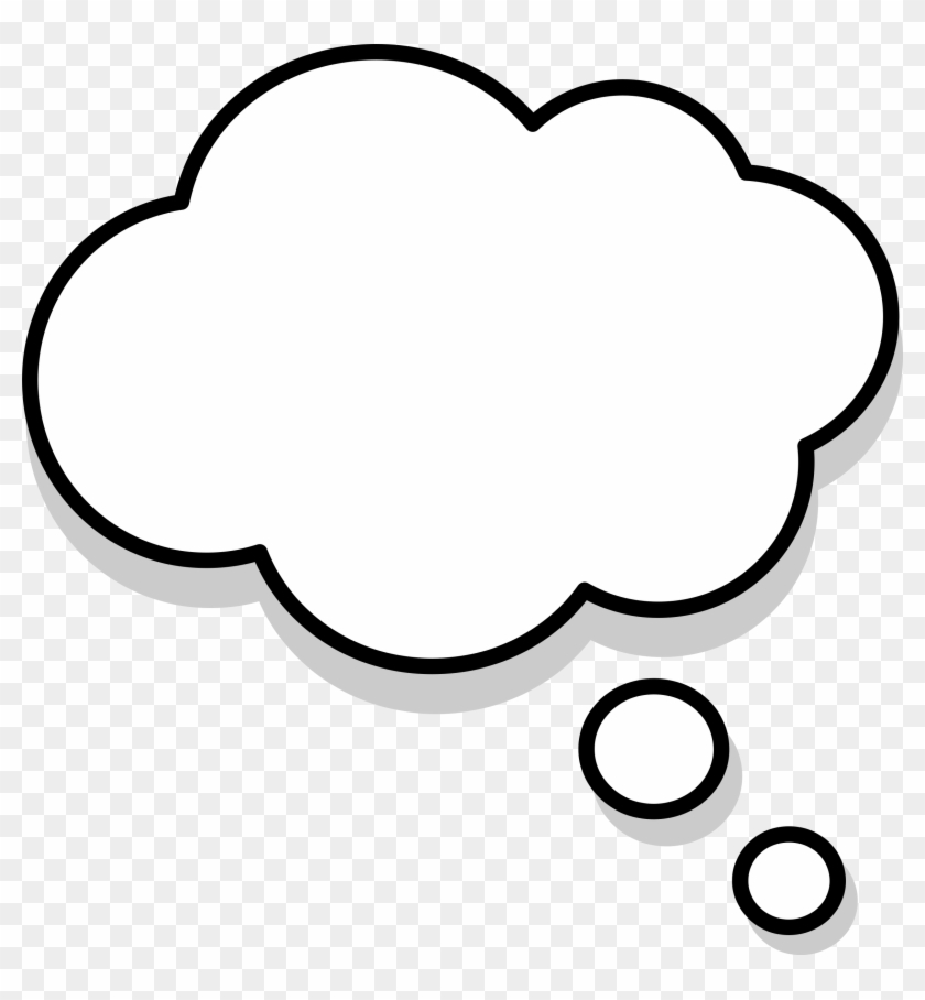 Agreeable Thought Cloud Clip Art Medium Size - White Thought Bubble Transparent #164281