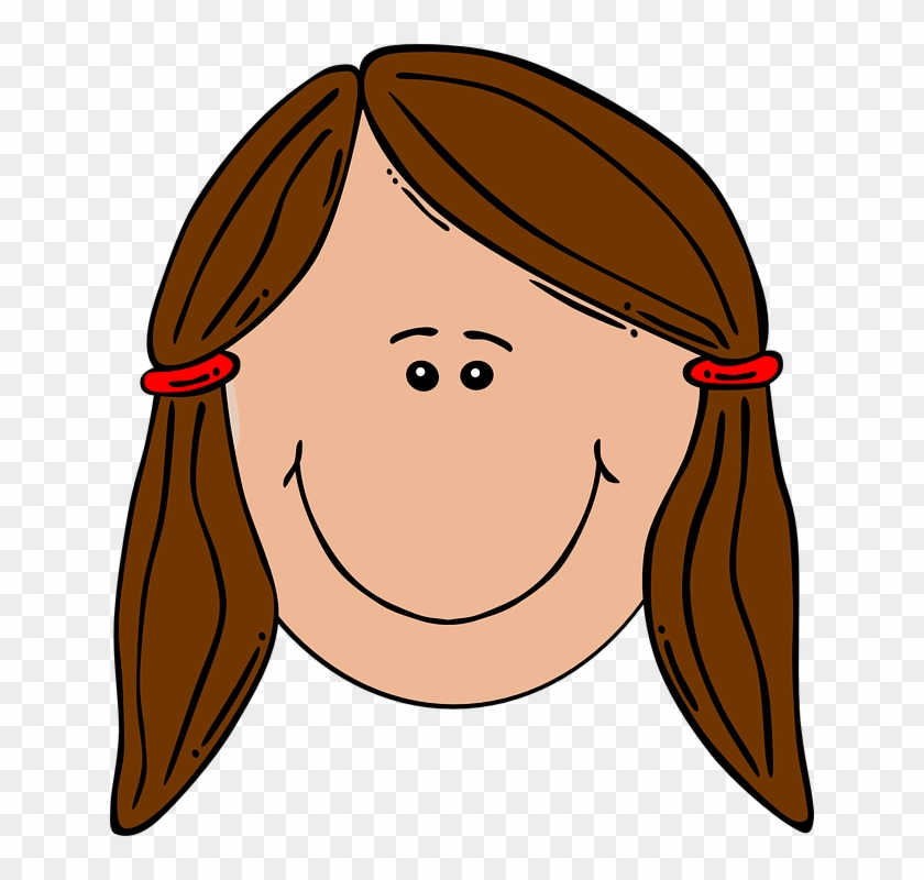 Girl Head Clipart - Sad Girl Face Cartoon #164467