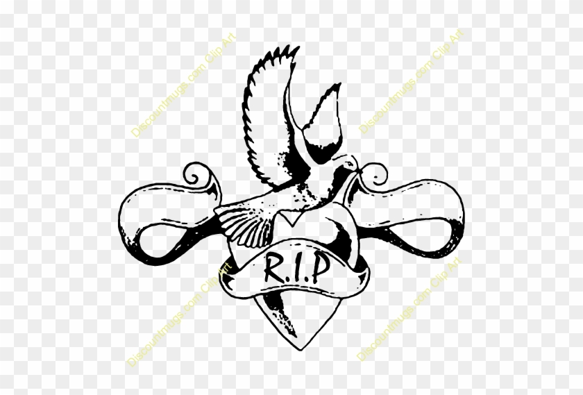 In Loving Memory Clipart - Dove Tattoo #164482