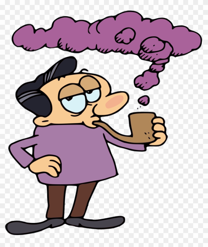 Purple Haze - Gambar Kartun Orang Merokok #164500