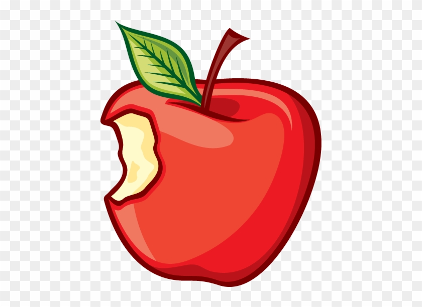 Clip Art Of A Bitten Apple Clipart Cartoon Pencil And - Apple Vector - Free  Transparent PNG Clipart Images Download
