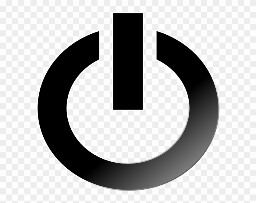 Power Button Top Up Clip Art At Clker - Turn Off Icon Png #164664