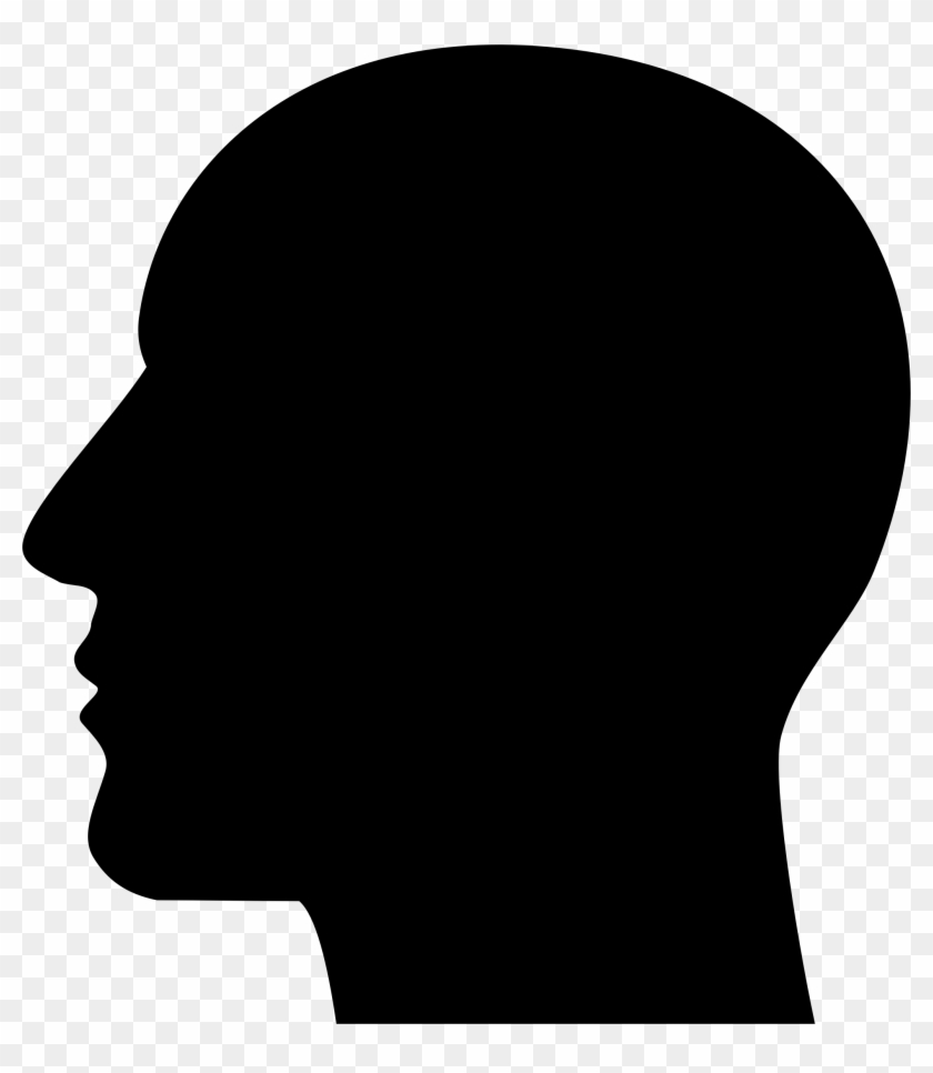 Clipart Man Head Silhouette - Side View Face Clipart #164796