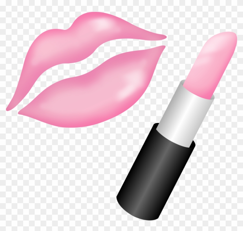 Kissing Lips With Pink Lipstick By R-bleiy - Lipstick Clipart #164839