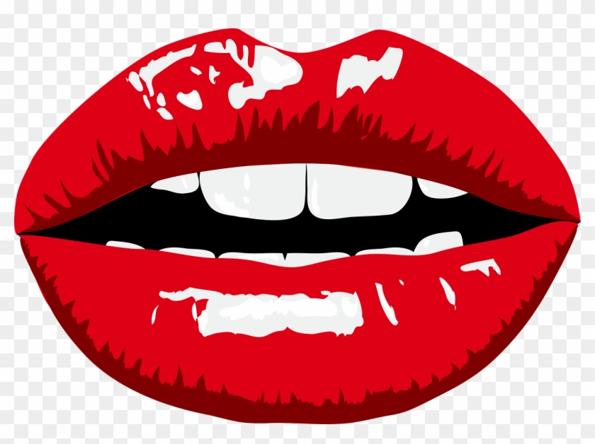 Clipart Red Lips - Printable Photo Props Lips #164855