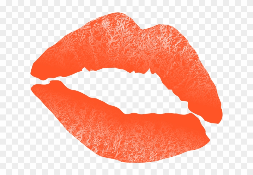 Adult Content Safesearch Kiss Mouth Lips Text Hugs - Orange Lips Png #164865