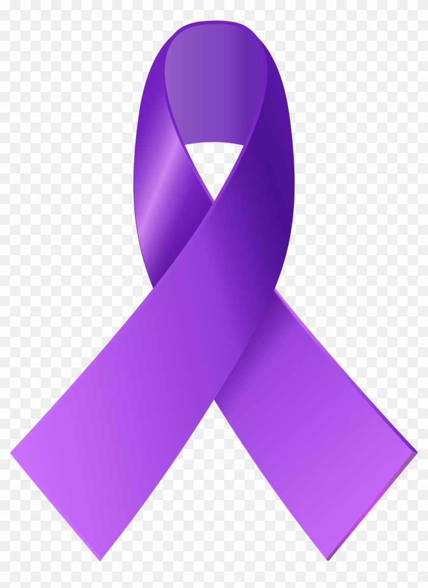 Purple Awareness Ribbon Png Clip Art - Purple Ribbon Png #165256