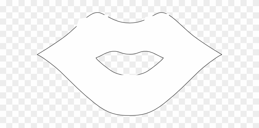 Lip Outline Clip Art - Transparent Lips Outlines #165249