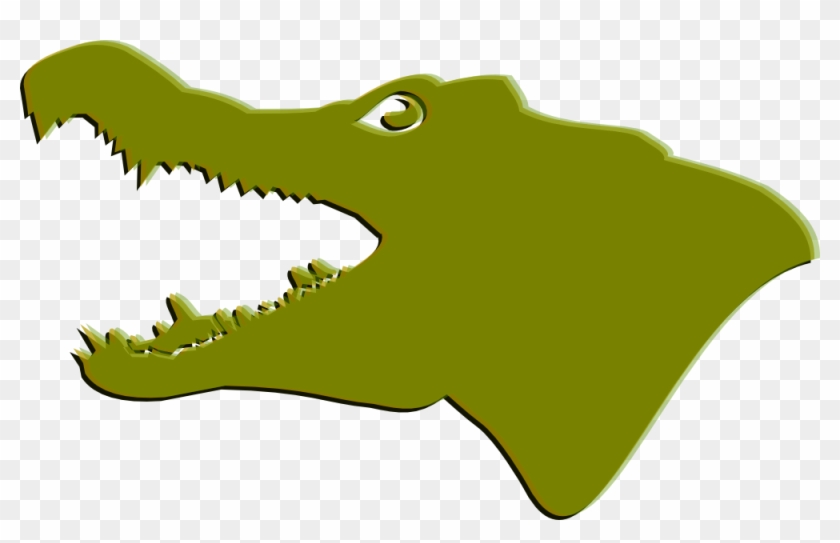 Images Of An Alligator - Crocodile Head Clip Art #165254