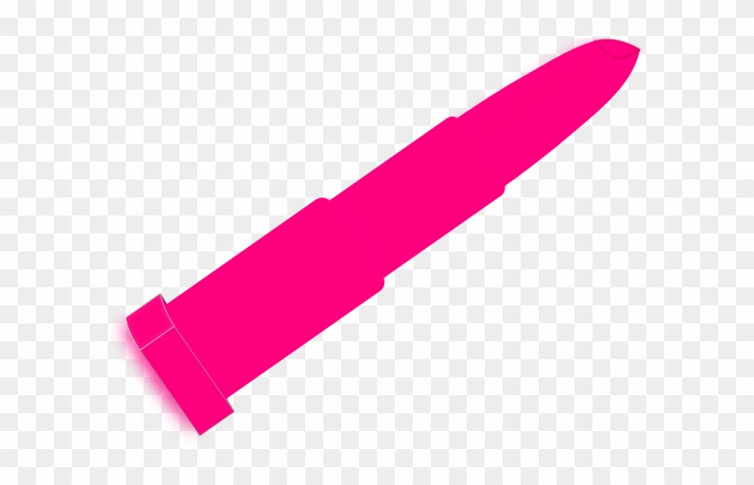 Pinker Lipstick Clip Art At Clker Vector - Pink Knife Vector #165300