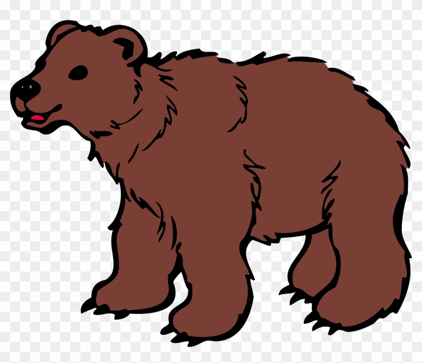 grizzly bear standing clipart