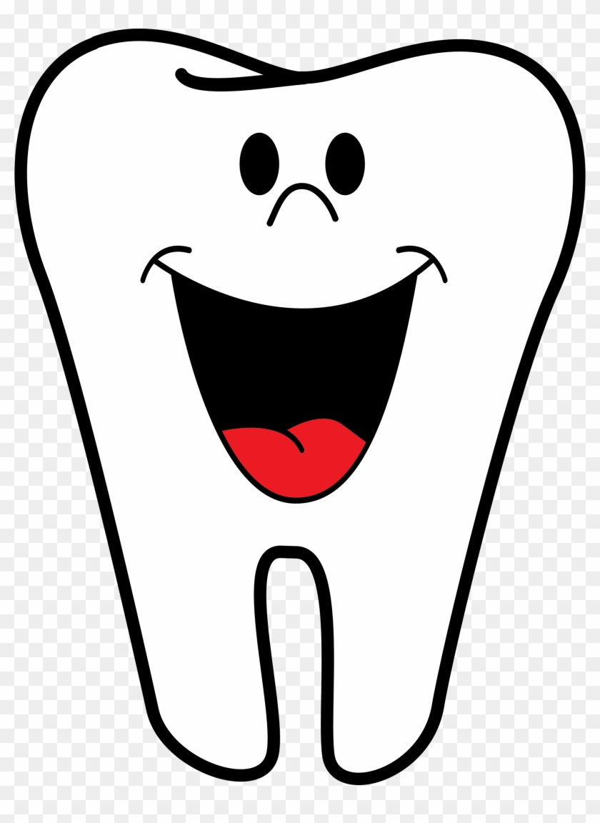 Clipart Of Teeth - Happy Tooth #165390