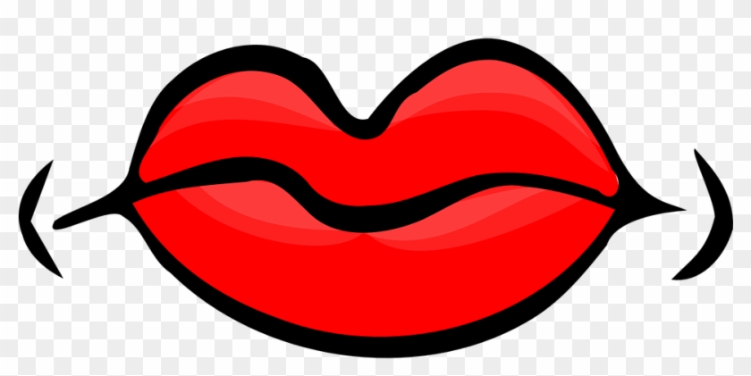Lips Red Mouth Female Isolated Close-up Ca - Mouth Clip Art #165601