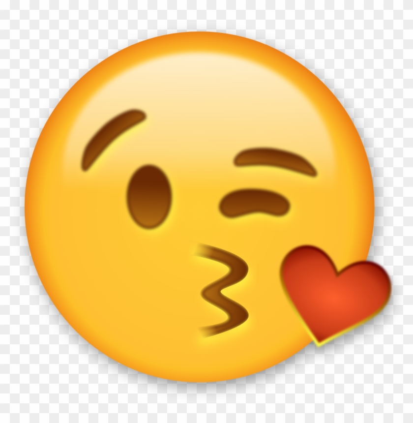 Kiss Clipart Smile - Emoji Clipart Free #165756