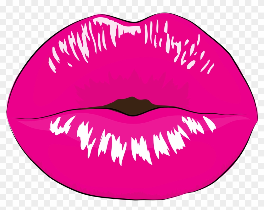 Mouth Makeup Kiss Pink Feminine Lips Mouth - Lips Props Template #165774