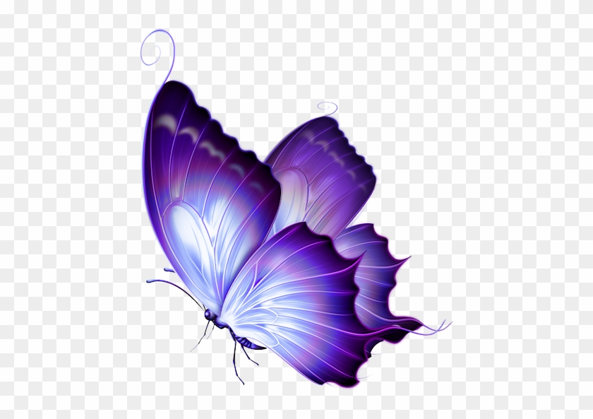 Mauve Clipart Kiss - Purple Butterfly Transparent #165831