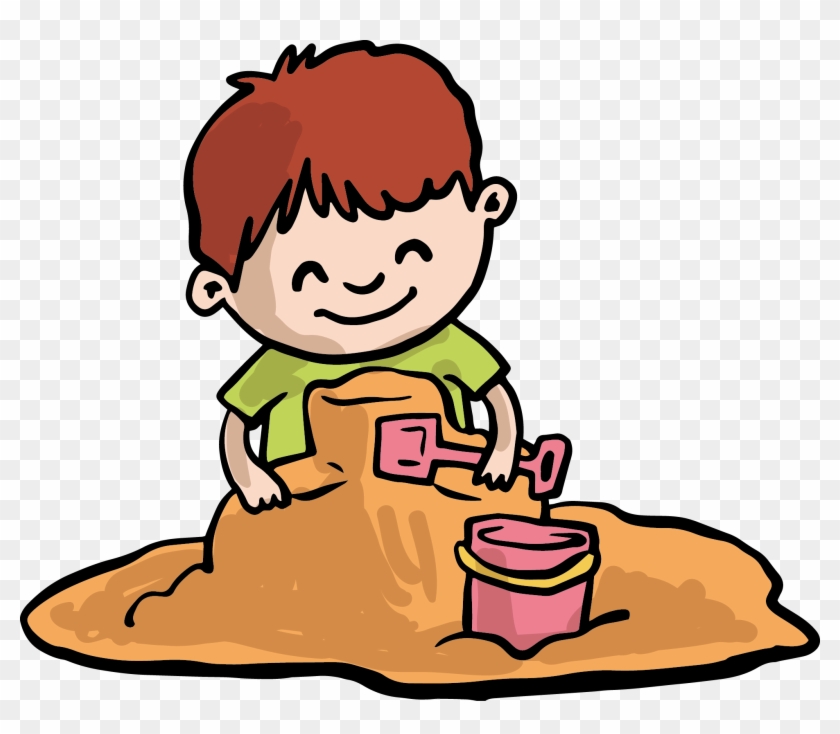 Sand Play Child Clip Art - Sand Play Child Clip Art #165879